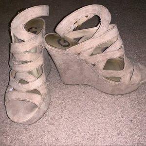Beige Guess Wedges